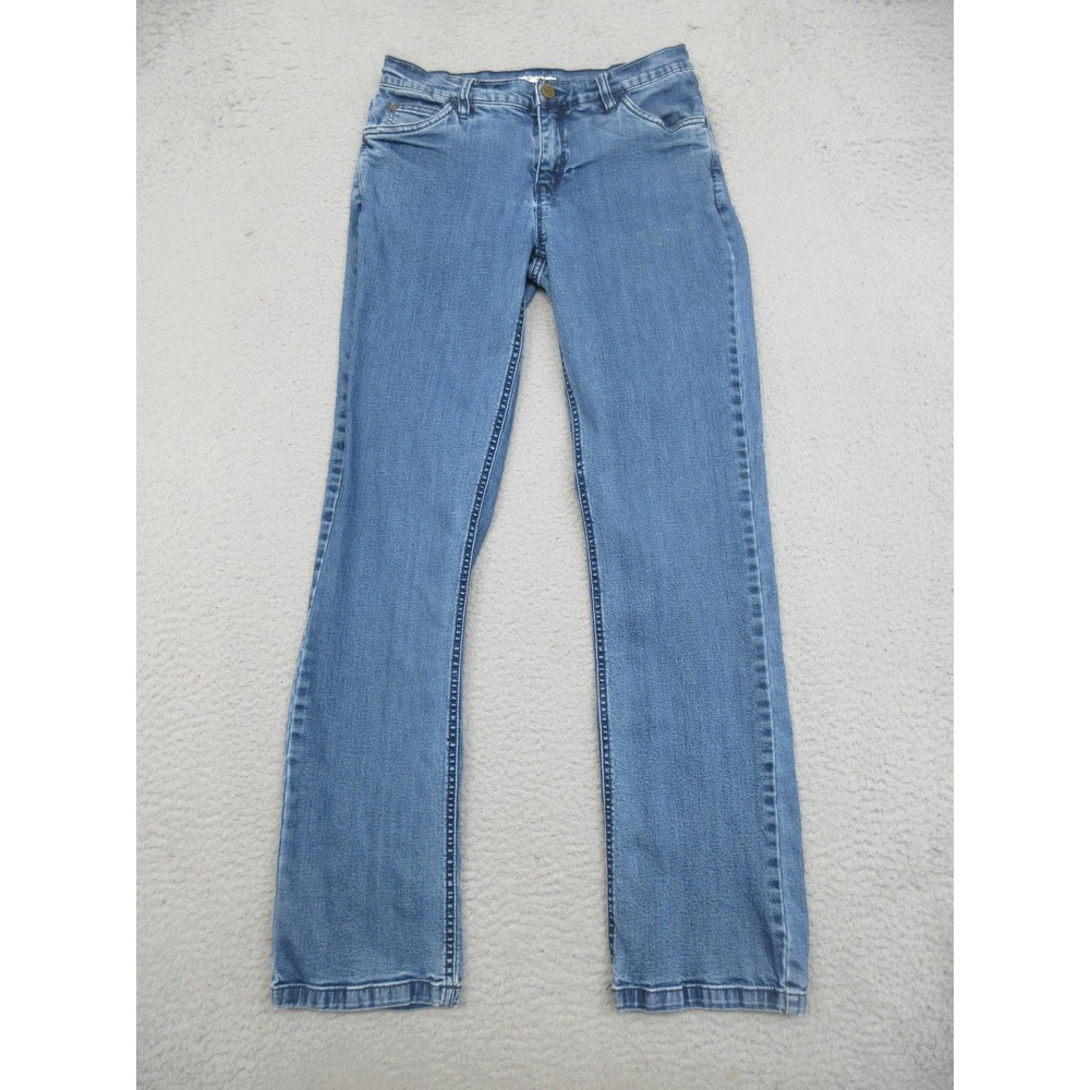 Orvis Classic‎ Straight Leg Jeans Womens 6 Blue Med Wash Stretch Denim Casual
